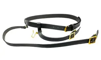 Ceinturon cuir avec bélière