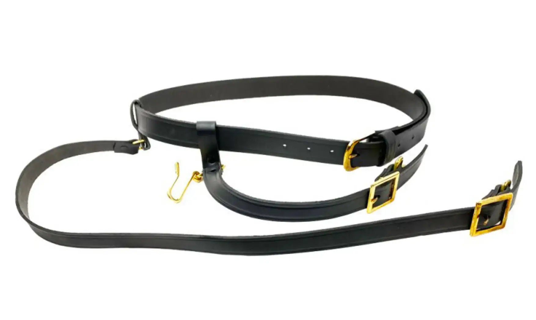 Ceinturon cuir avec bélière